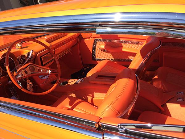 orange chevy impala interior